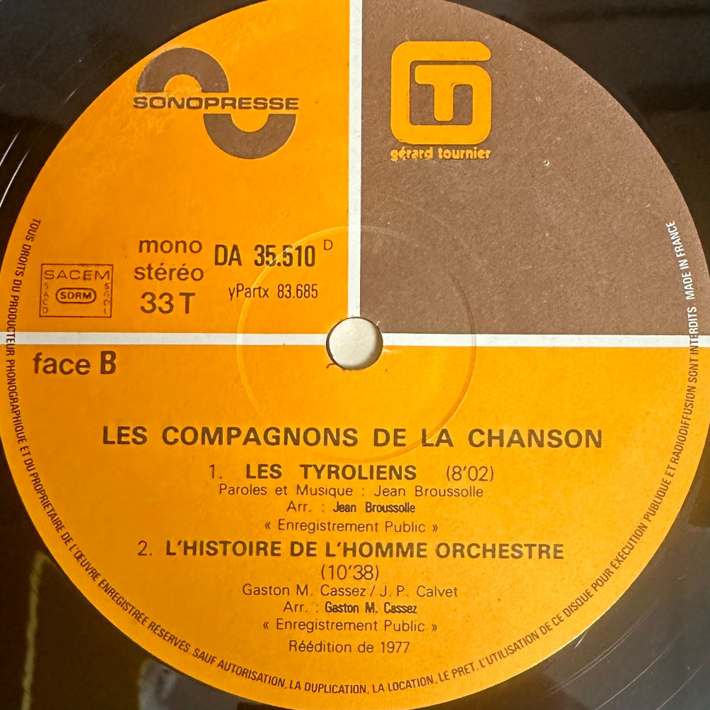 Les Compagnons De La Chanson ‎– La Marche Des Anges 2LP (Франция 1977г.)