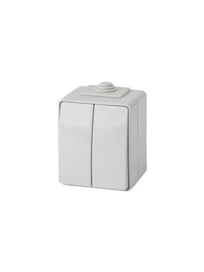 Выключатель 2-кл. ОП Эра Эксперт 10А IP65 11-1604-03 250В 10AX (10/100/1600) сер. Эра Б0035976