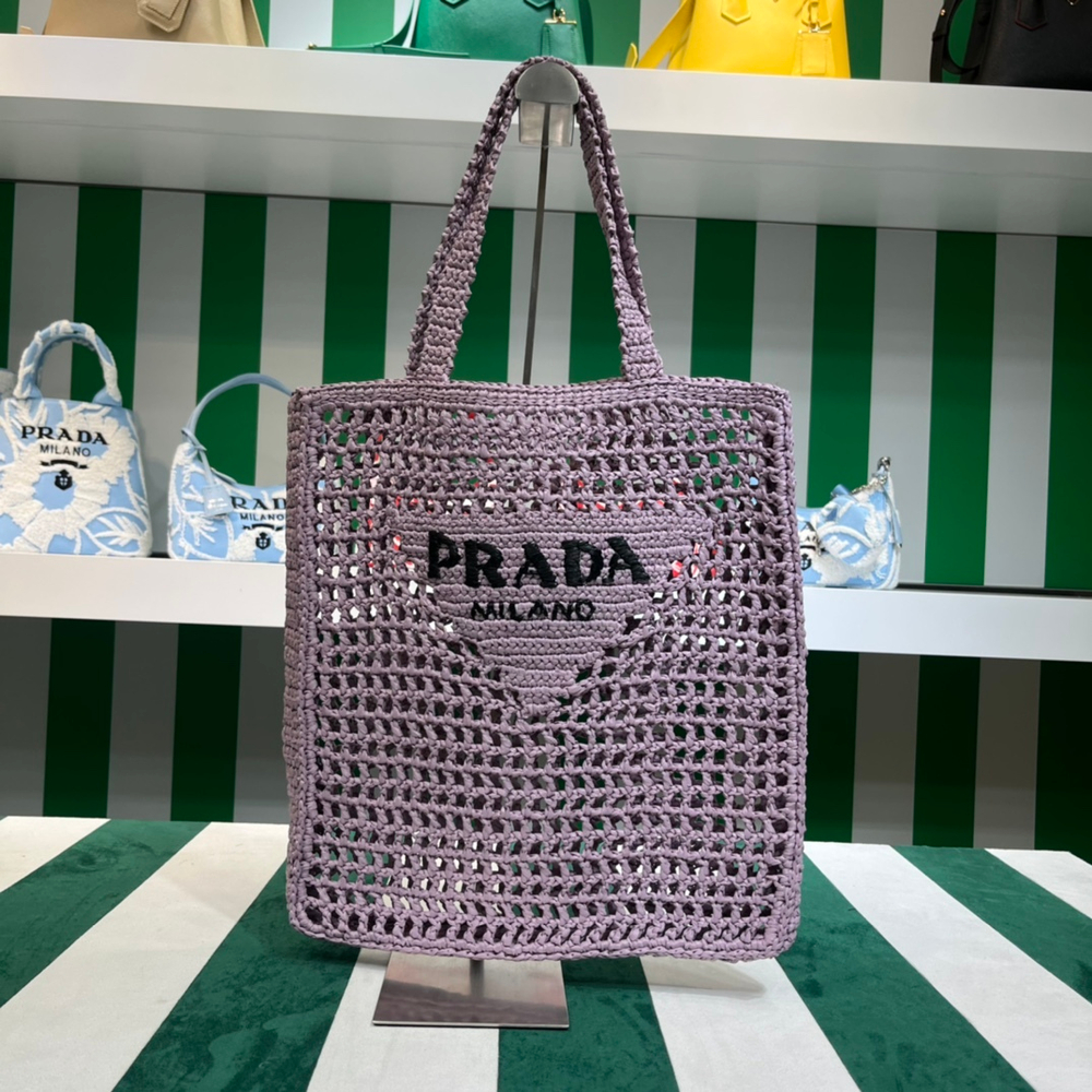 Prada Crochet Tote Bag