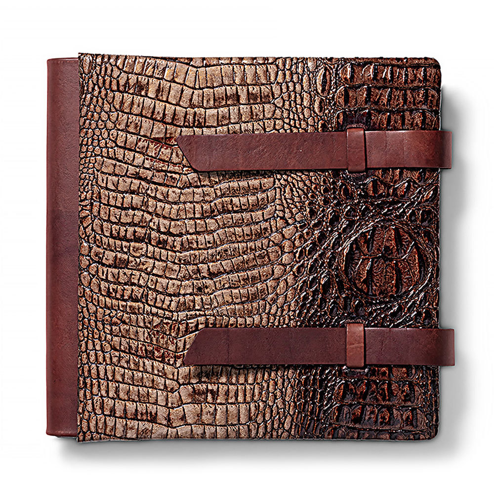25х25 фотокнига, натуральная кожа "CocoBrown"