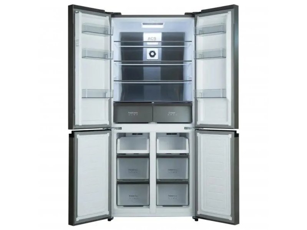 Холодильник двухкамерный Бирюса CD 496 TBG Side by Side черный