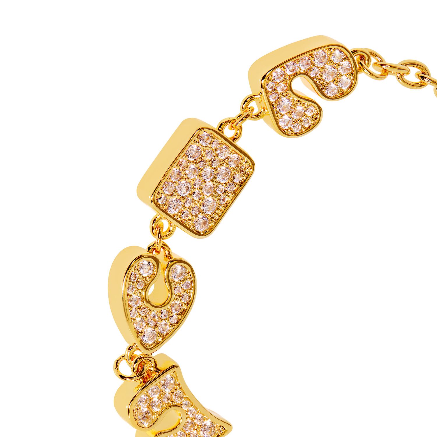 Браслет Hippie Love Bracelet - Gold