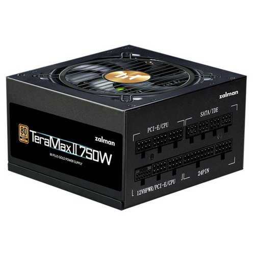 Блок питания Zalman 750W TeraMax II, модульный, 16 pin PCIe 5.0, 80 PLUS Gold (ZM750-TMX2)
