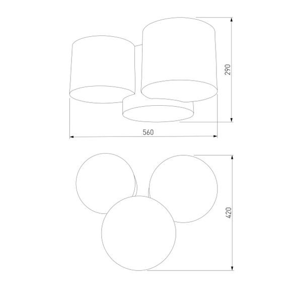Потолочный светильник TK Lighting 3275 Mona Kids