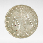 Italy 1 Lira 1956 R "Balance and Cornucopia", VF