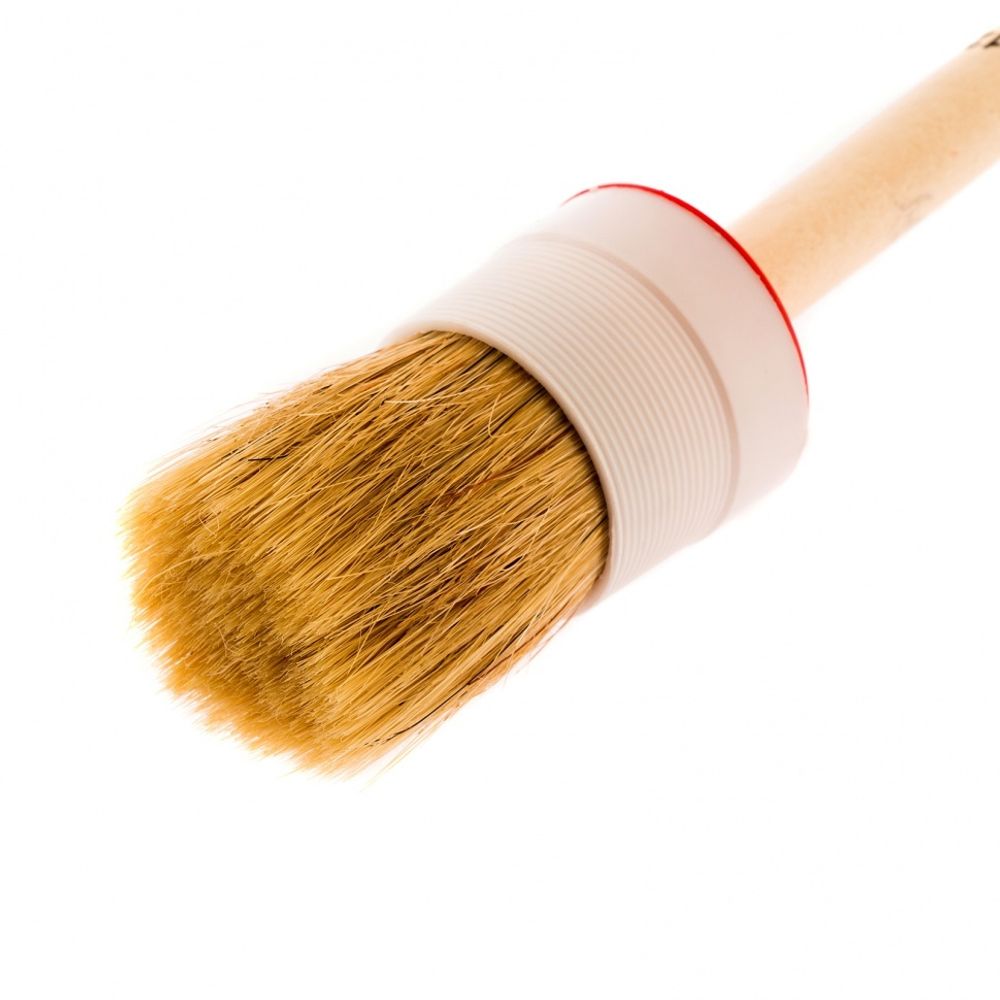 Кисть круглая №12 (45 мм), натуральная щетина, деревянная ручка// MTX