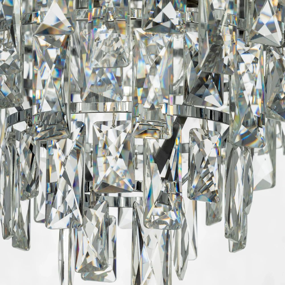 Citilux SAGRADA CL317281 Люстра хрустальная подвесная Хром