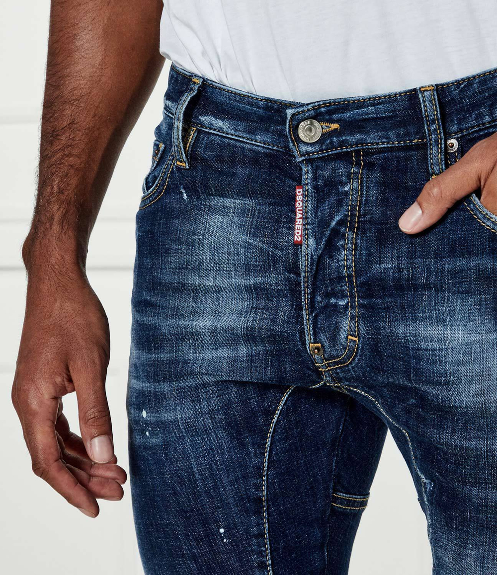 Джинсы Tidy Biker Dsquared2 - темно-синий(S74LB1653 S30664)