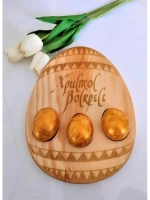 Подставка для яиц и кулича из дерева кедра (менажница)