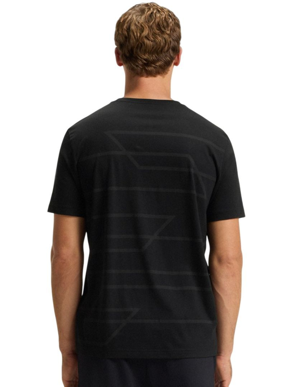 Теннисная футболка BOSS Pattern GOC - black