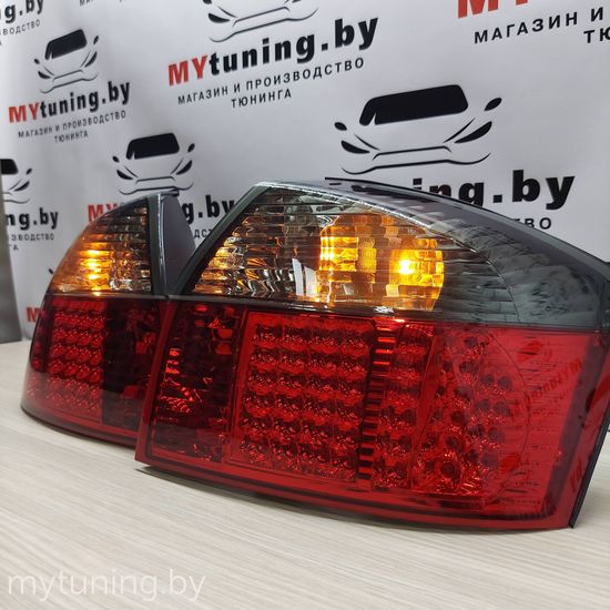 Задние фонари red smoke led для Audi A4 B6