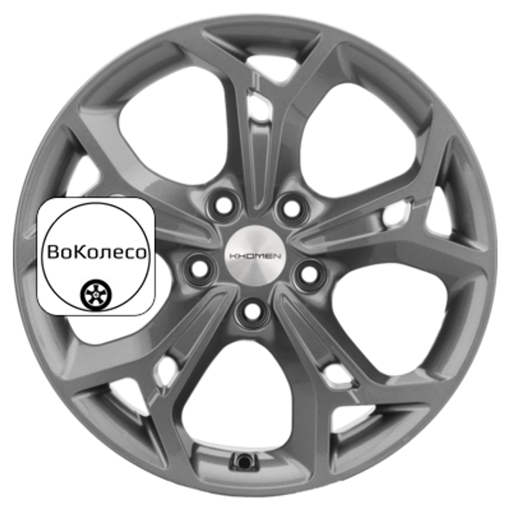 7x17/5x112 ET40 D57,1 KHW1702 (Kodiaq/Tiguan) Gray Khomen Wheels