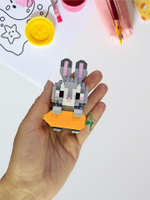 Конструктор 3D Bricks Заяц морковь 14+ (212д)