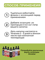 Эссенция Грузинская чача, Georgian chacha Alcostar, вкусовой концентрат (ароматизатор пищевой) для самогона, 30 мл