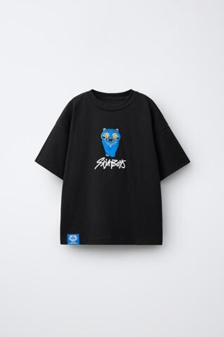 ZARA ФУТБОЛКА KPOP DEMON HUNTERS™ NETFLIX ©, ЧЕРНЫЙ