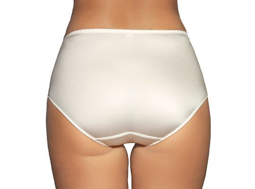 Высокие трусики с кружевными вставками Vintage (Размер: 44) (Цвет: молочный)