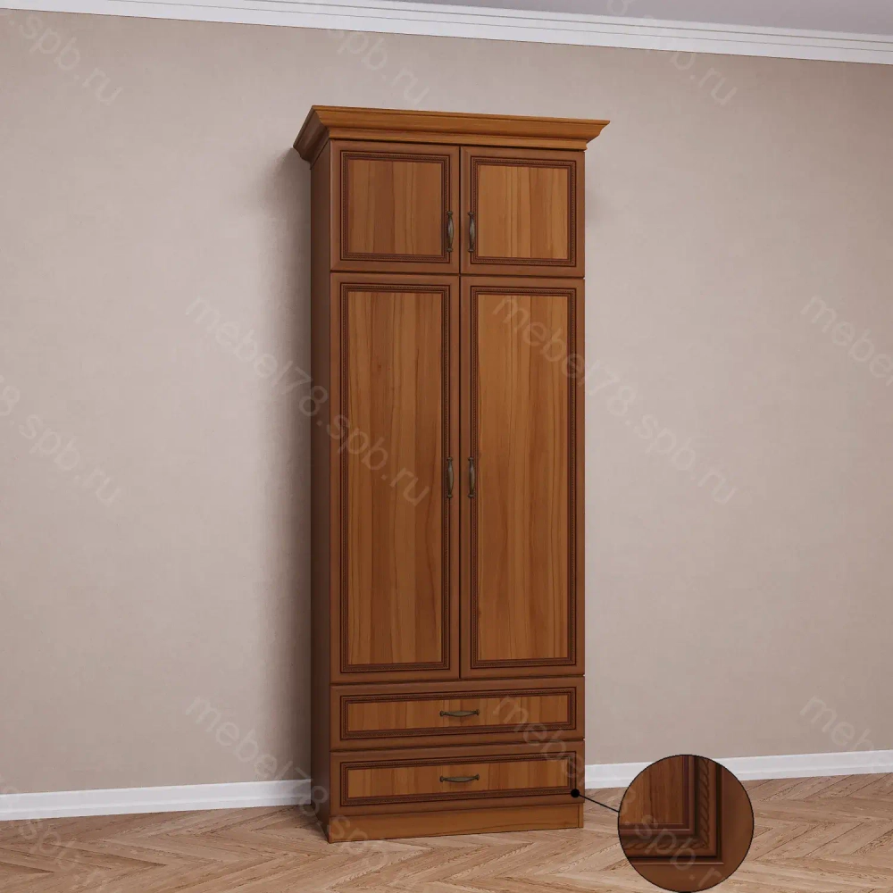 Шкаф распашной с антресолью 2/4