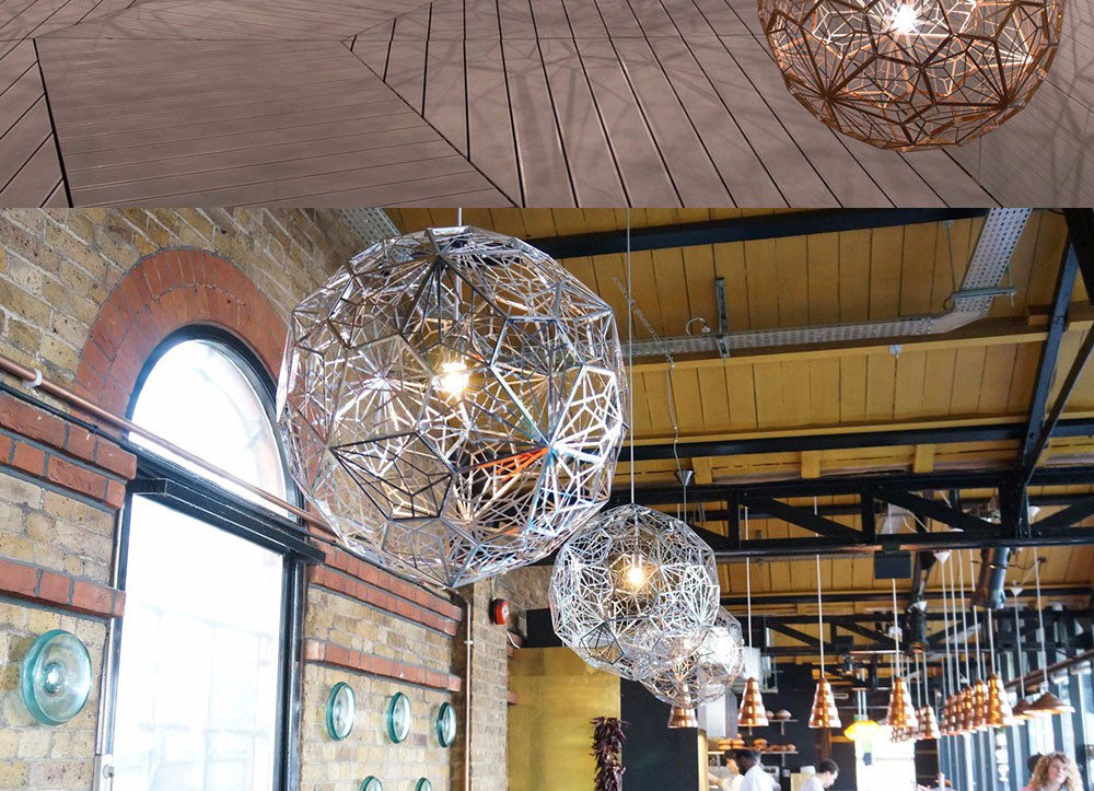 Pendant design lamp  Etch Web by Tom Dixon (Gold)