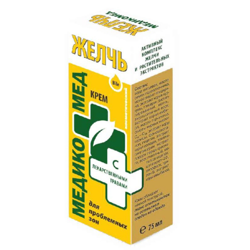 МЕДИКО-МЕД Крем косметический 75мл Желчь Лекарственные травы (06075)