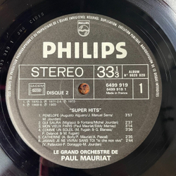 Винтажная виниловая пластинка LP Поль Мориа Le Grand Orchestre De Paul Mauriat Super HitsToccata and Penelope Vol.1 (France 1974)