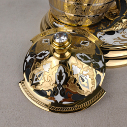 Икорница "Золотой осетр с кадушкой" (Златоуст)