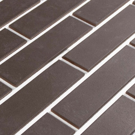 Керамин, Куба 9 Шоколадный, 245x65x7 - клинкерная фасадная плитка