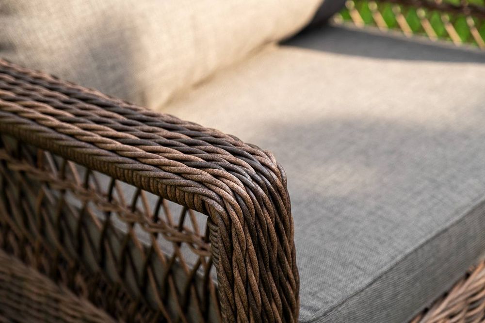 "Гранд Латте" лаунж-зона из искусственного ротанга, цвет коричневый