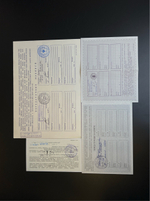 Комплект и 4 разных акций 1993 - 1994 года по 10000 рублей