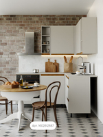 Модуль навесной угловой Виго, 96х35х75, с дубом, с доводчиком, Dipriz