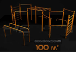 Уличный низкий турник