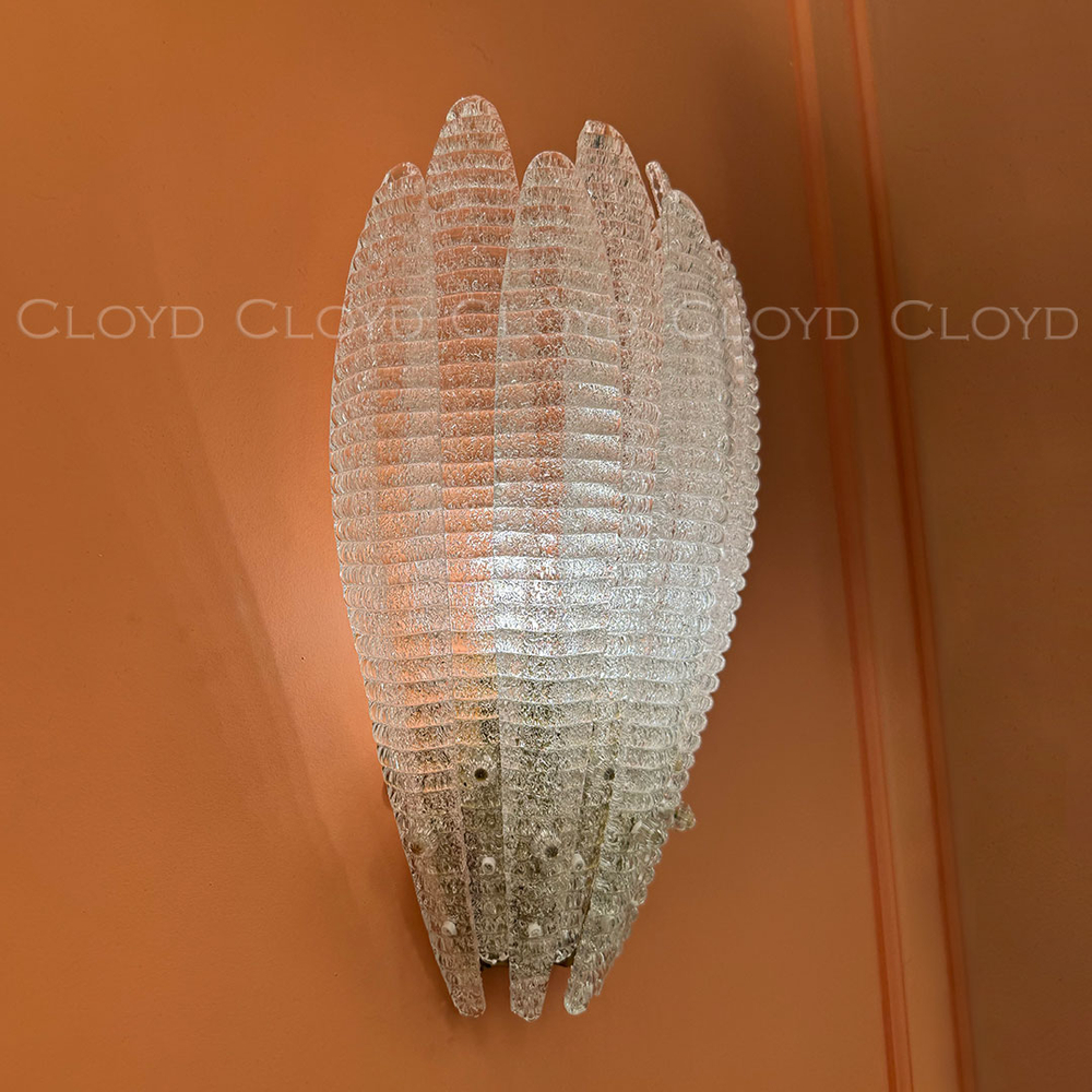 Бра Cloyd FERNAN W2 / выс. 42 см - латунь - белое стекло (арт.20475)