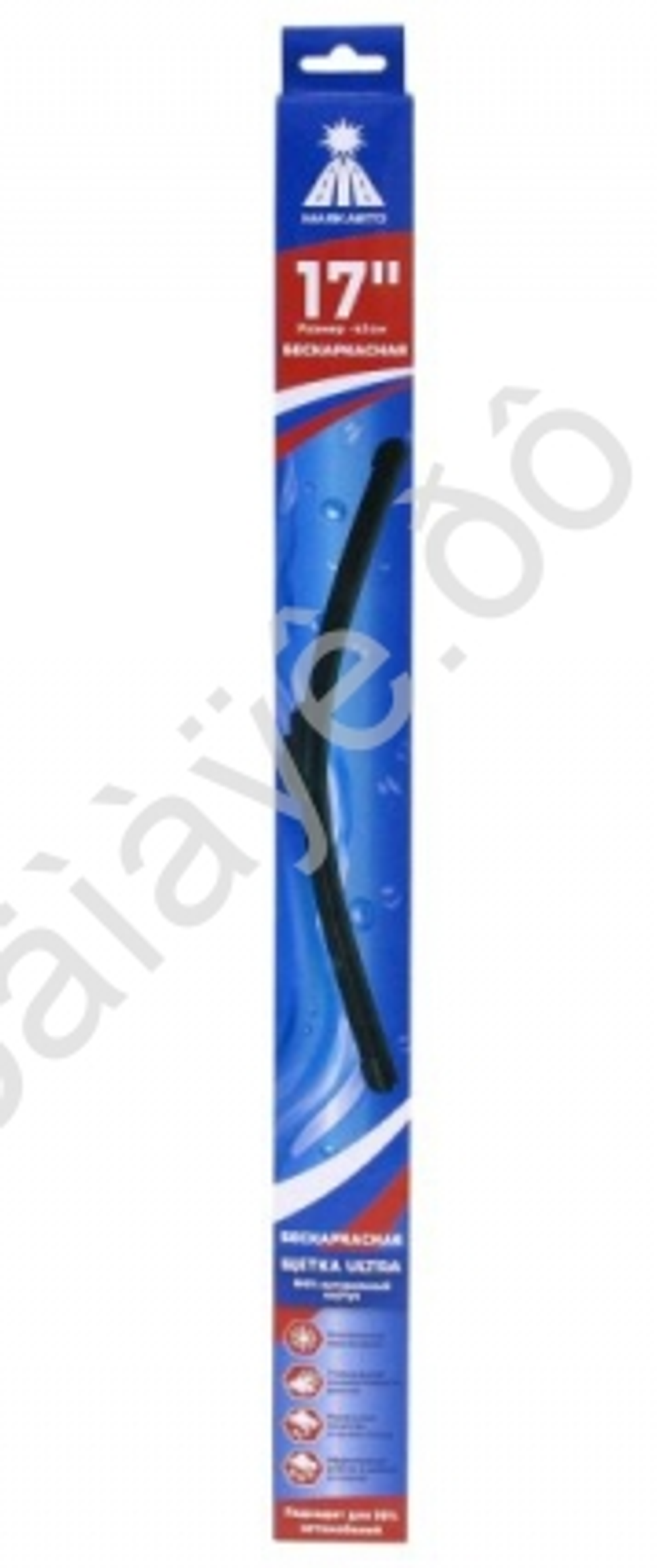 Щетка дворника бескаркасная 430мм (17") ULTRA МАЯКАВТО (8517м)