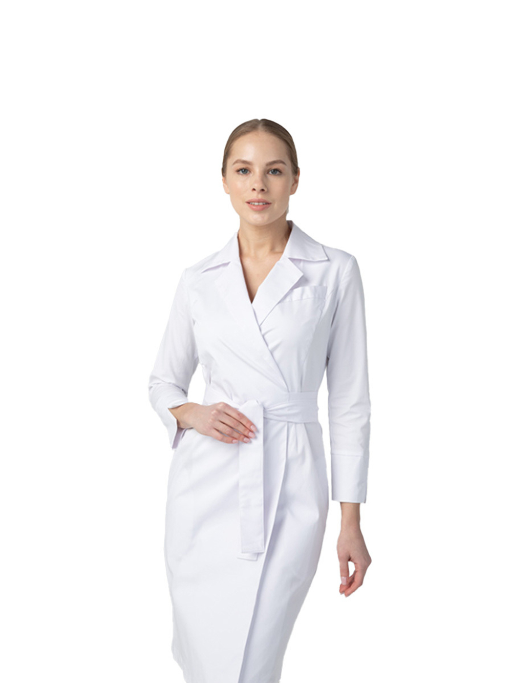 Халат медицинский женский Dr. Nice DRN290, белый, 52