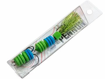 Приманка джиг. LJ PENNON BARBELLWORM зел./син. в блистере