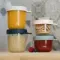 Набор из 4 стеклянных контейнеров Beaba Glass Baby Food Storage Containers Set of 4 Eucalyptus