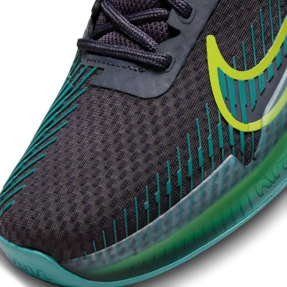 Мужские кроссовки теннисные Nike Zoom Vapor 11 - gridiron/mineral teal/action green/bright cactus