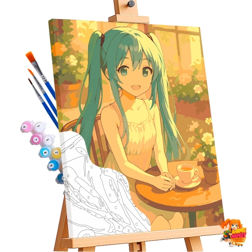 Картина по номерам Hatsune Miku Хацунэ Мику