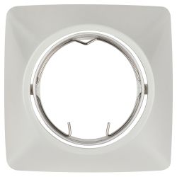 KL64A PS Светильник ЭРА литой пов. MR16,12V/220V, 50W перламутровое серебро | Литые встраиваемые светильники