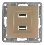 Розетка USB 2x1