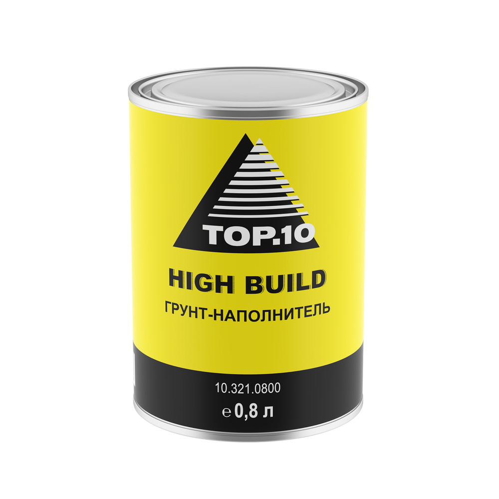 Грунт-наполнитель TOP.10 HIGH BUILD светло-серый (0.8 л)