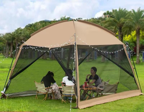 Просторный шатер с москитной сеткой для дачи, пикника и кемпинга (330x330x240 см)