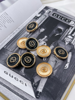 Пуговицы Гучч. Черные Золото