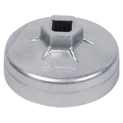 МАСТАК (103-44175) Съемник масляных фильтров, 75 мм, 15 граней, торцевой