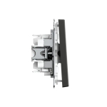 ARTGALLERY Перекрестный ПЕРЕКЛЮЧАТЕЛЬ, 10АХ, механизм, быстрозажим. клем., БАЗАЛЬТ