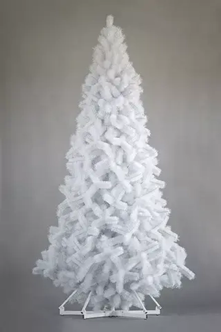 Искусственная ель Виктория белая 7,5 м., ствольная, интерьерная, ПВХ, ПромЕлка (VK750VIKTORW)