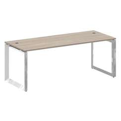 Onix Direct Lux Стол руководителя О-обр. м/к M-O.MO-SRR-6.8 Дуб Аттик/Нержавеющая Сталь/Хром 1980*80