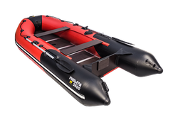 Лодка ПВХ Ривьера Компакт 3600 СК "Комби" красный/черный