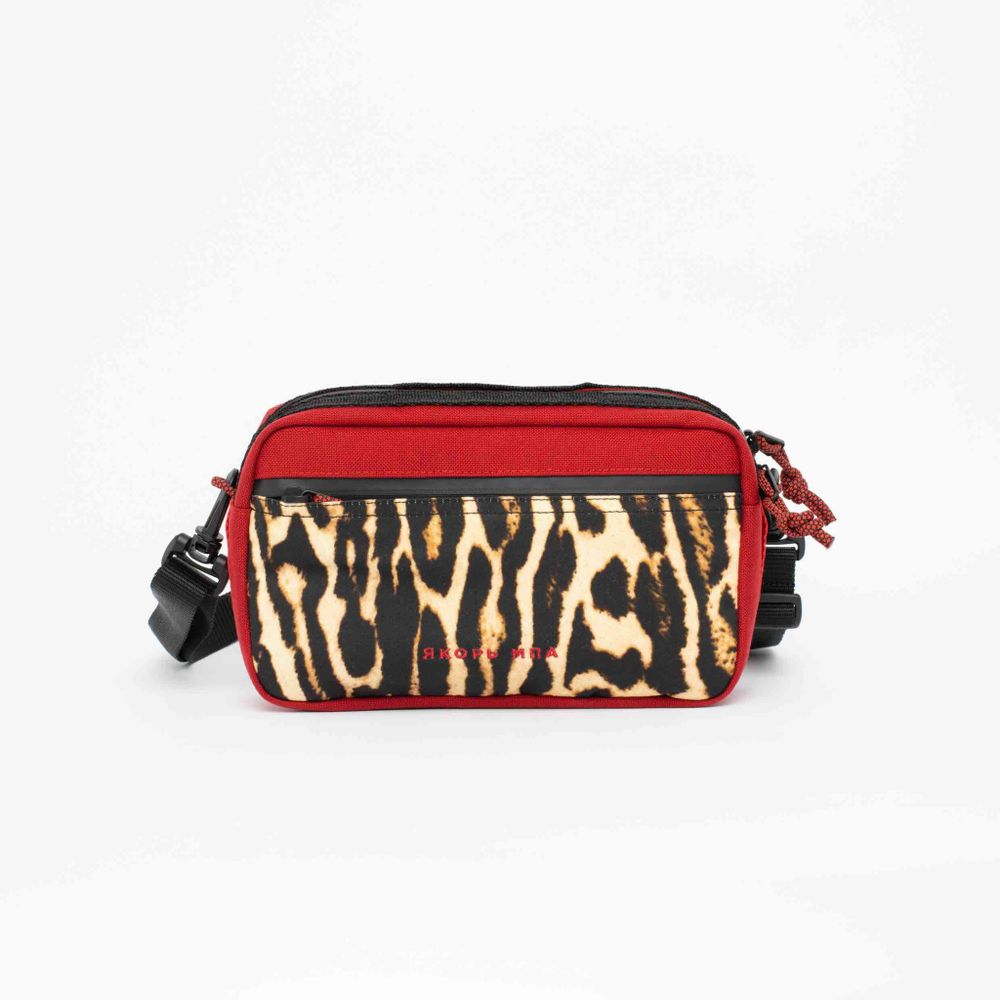 Сумка Якорь Таблетка тигровый твил / бордовый нейлон 1000