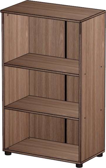 Стеллаж средний Стандарт-Pro ясень шимо темный