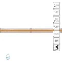 Светодиодная лента 24V 10W/m 3000К 5м IP65 Arte Lamp AQUA LANE A2432008-04-3K